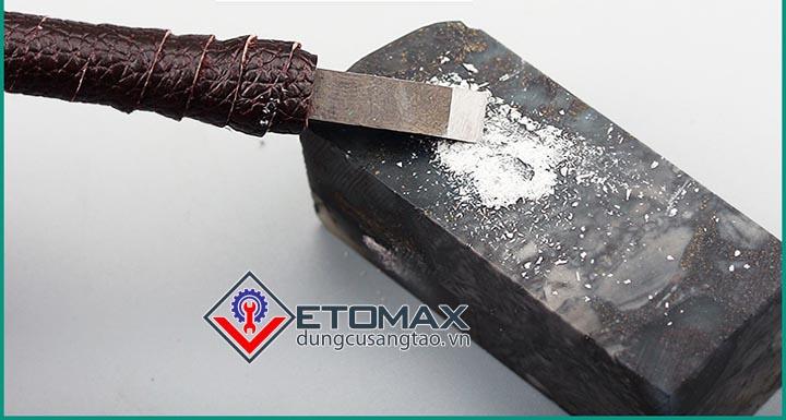 Bộ dụng cụ đục, tiện điêu khắc vonfram bọc da cao cấp