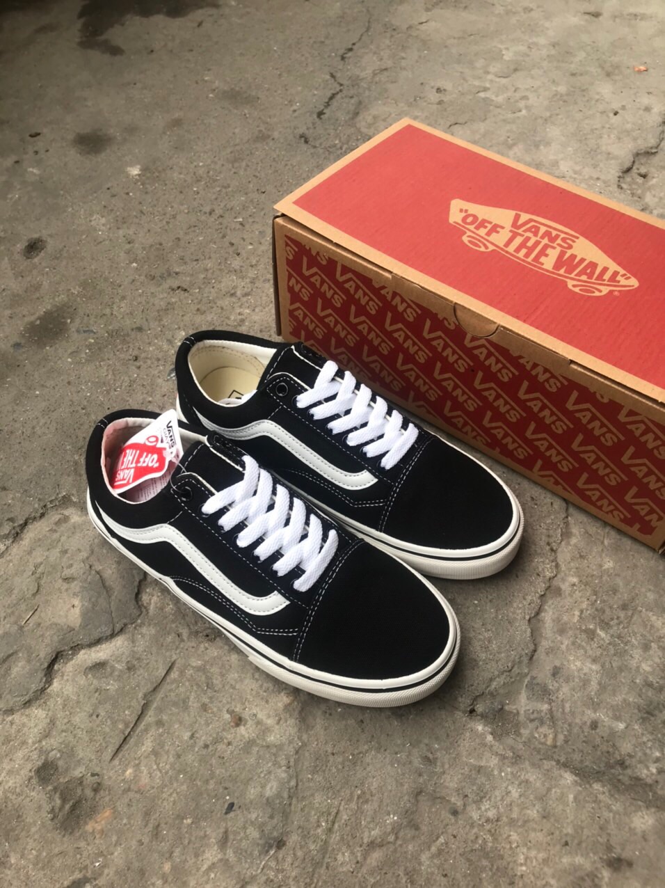 GIÀY VANS OLD ĐEN (Full box, tag)