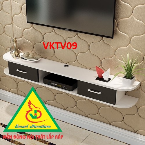 Kệ ti vi treo tường VKTV09B ( KT 150x20x24cm) - Nội thất lắp ráp Viendong Adv