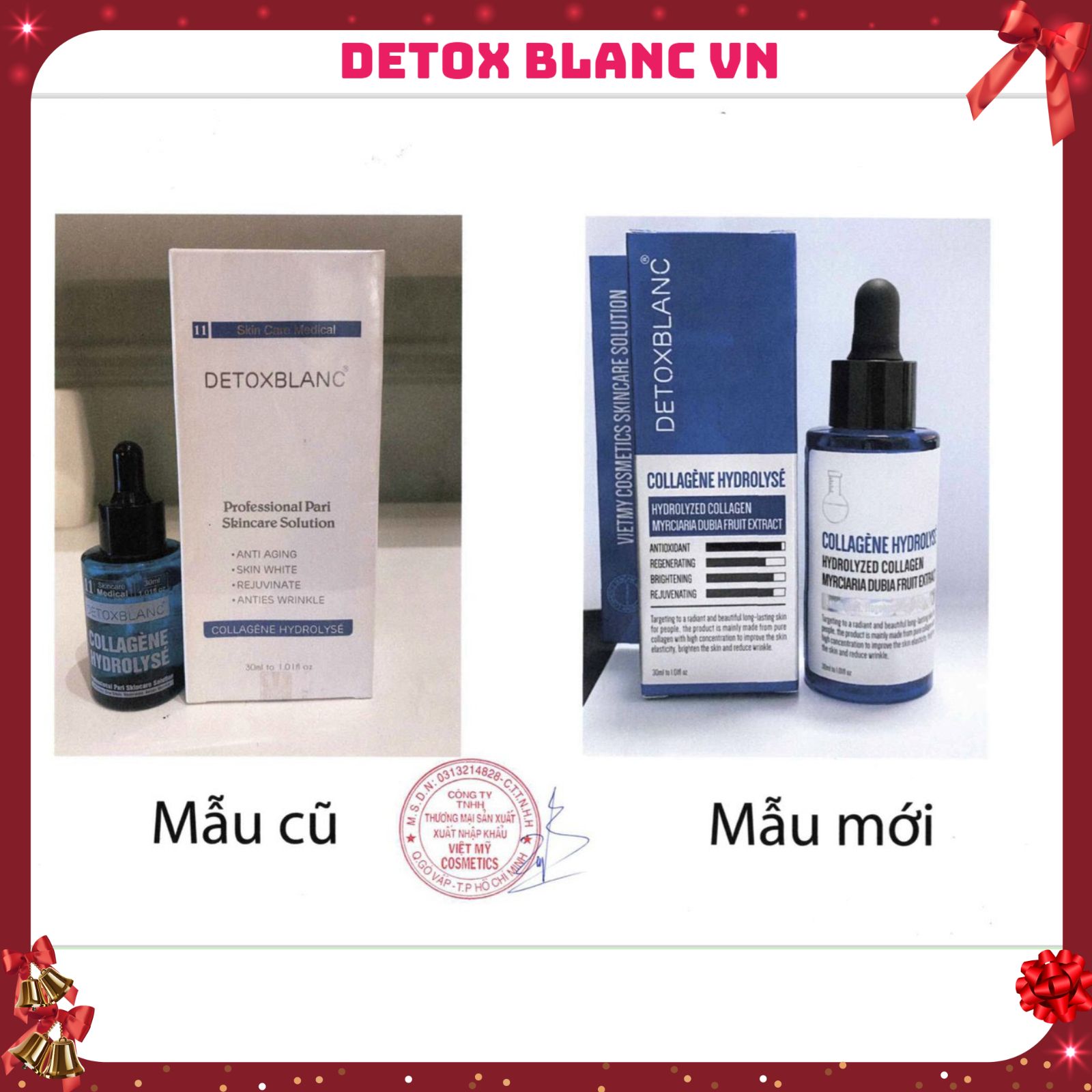 Serum collagen dưỡng trắng da Detox Blanc