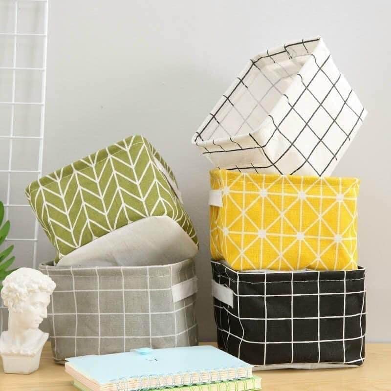 Giỏ vải đựng đồ mini đa năng gấp gọn