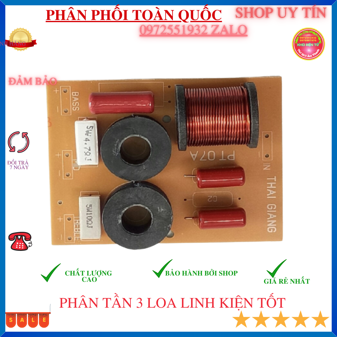 Mạch phân tân 3 đường tiếng loại linh kiện tốt - giá 1 chiếc