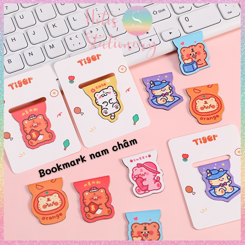 [HOTIS] Bookmark nam châm, thẻ kẹp sách hình thú dễ thương