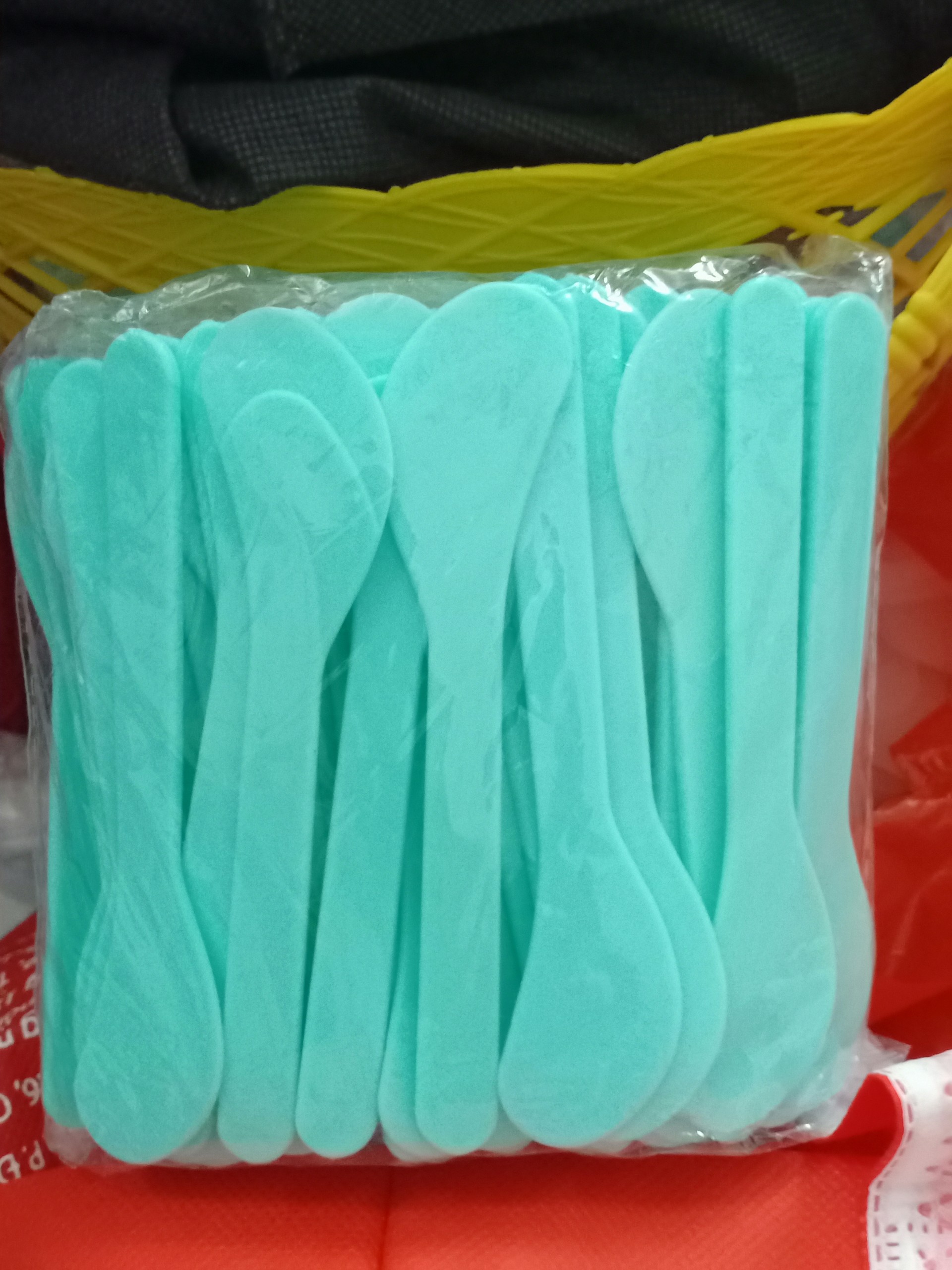 Combo 100 muỗng múc kem [màu xanh ngọc]