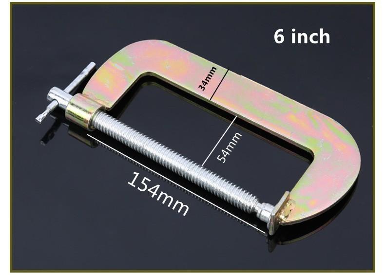 Cảo vam chữ c 6 inch kẹp max 154 mm