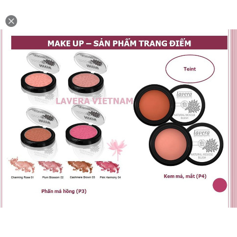 Phấn má hồng hữu cơ 02 Lavera