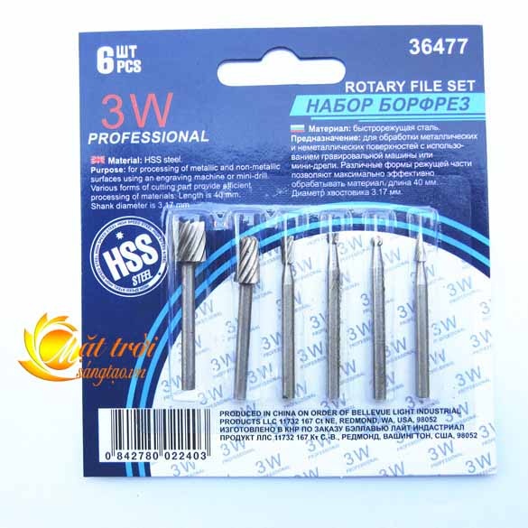 Bộ 6 mũi chạm trổ gỗ, nhựa MTST
