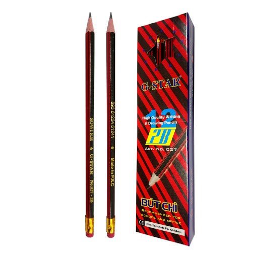 Hộp 12 cây viết chì gỗ 2B G-star 027 2B