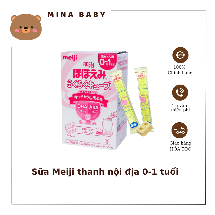 Sữa meiji thanh số 0 nội địa nhật