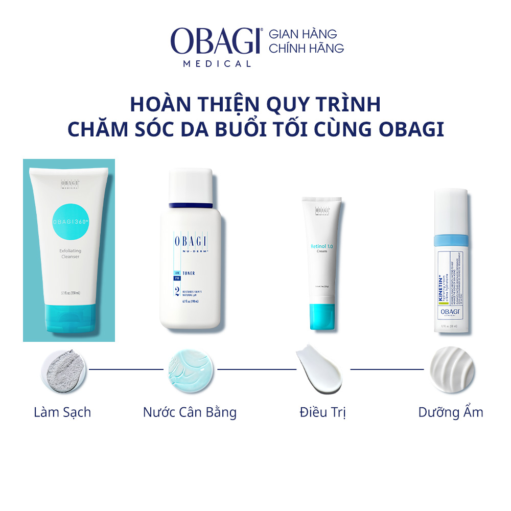[Date 02/2026] Sữa Rửa Mặt Tẩy Tế Bào Chết Obagi360 Exfoliating 150ml