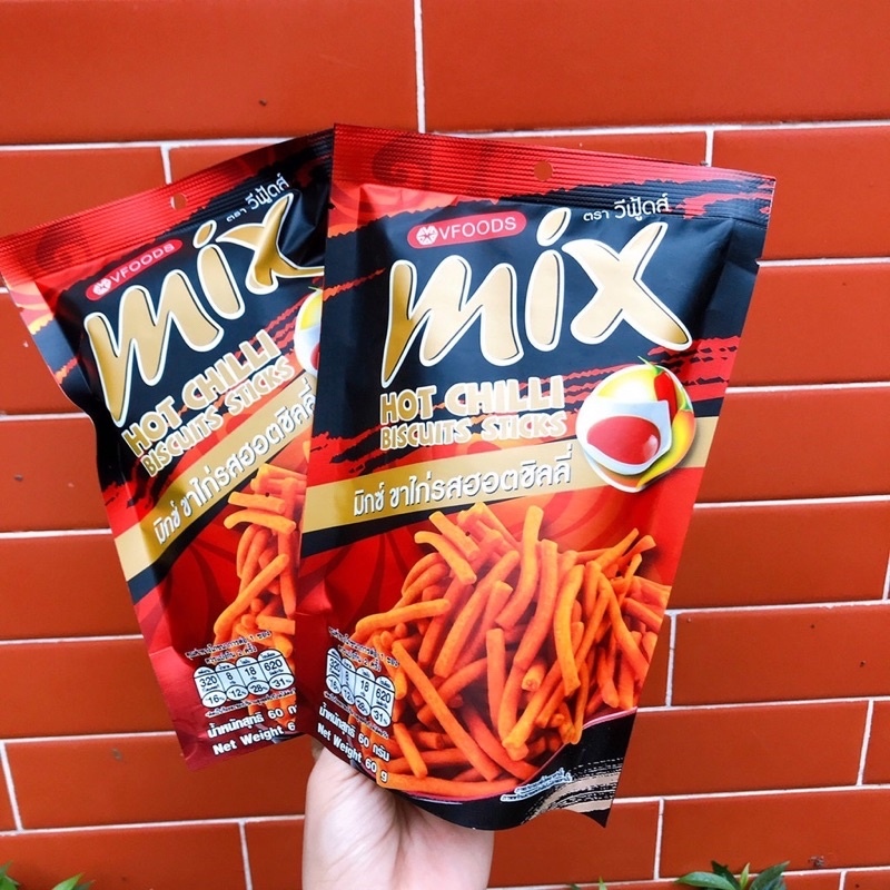 Bim Bim Tăm Mix Thái Lan Gói 60g (gói đỏ cay)