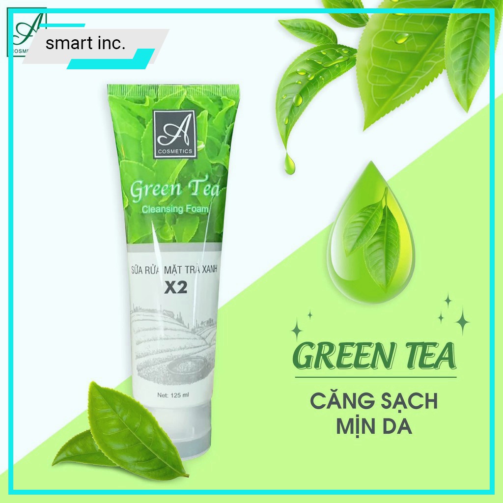 Sửa Rửa Mặt Trà Xanh X2 Acosmetics 125ml