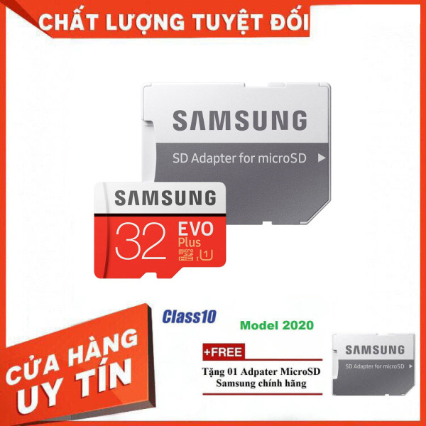Thẻ Nhớ MicroSDXC Samsung EVO Plus U1 32GB 100MB/s MB-MC64H 2020 - Bảo Hành 5 Năm