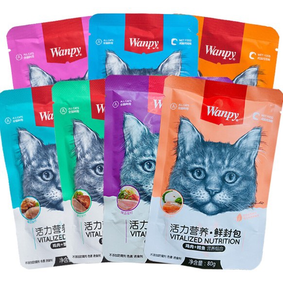 Pate WANPY gói 80gr | thức ăn cho mèo