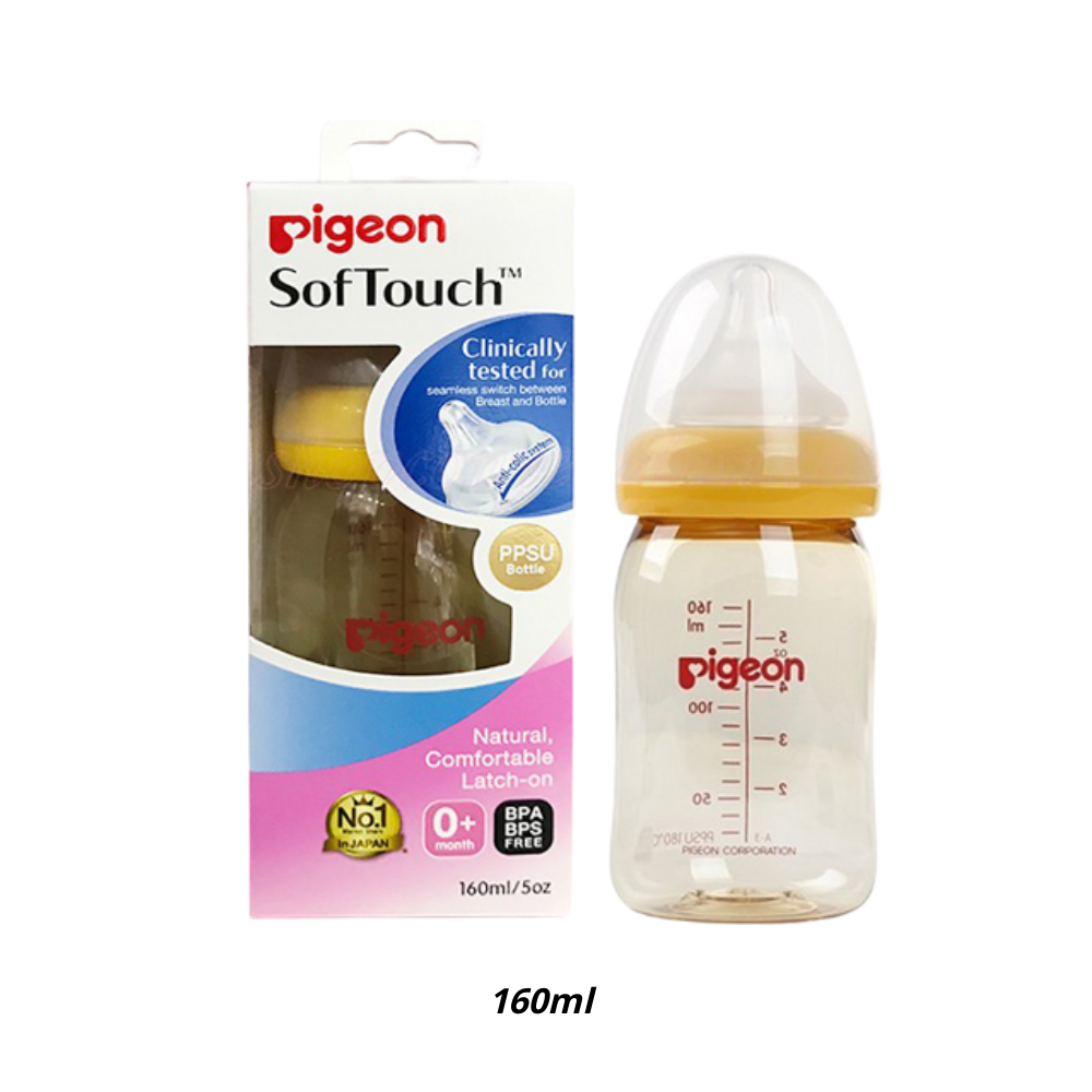 Bình sữa Pigeon Softouch chất liệu PPSU 160/240ml