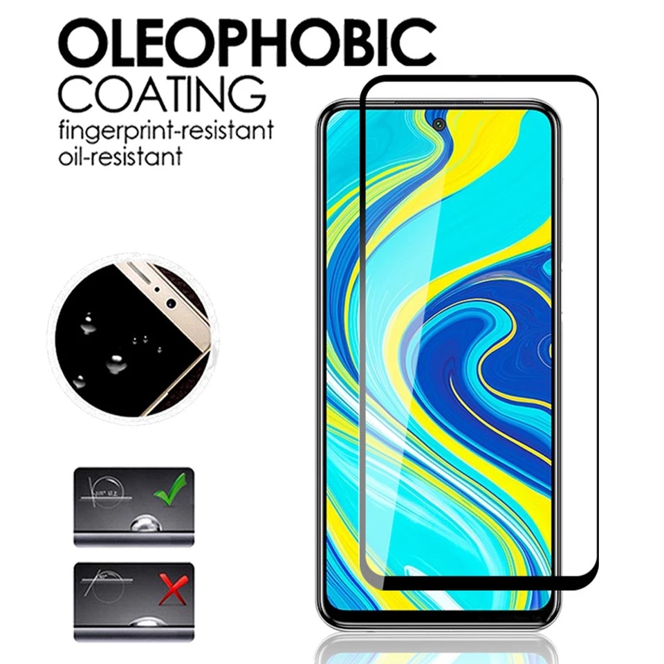 Kính cường lực Xiaomi Redmi Note 9S note9s, Redmi Note 9 pro, Redmi Note 9 Pro Max - Kính 9D full màn full keo độ cứng 9H bảo vệ màn hình tối đa