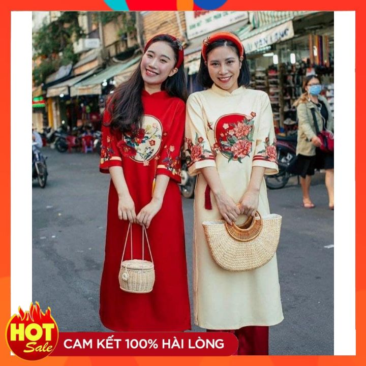Áo dài cách tân tết mới 2021