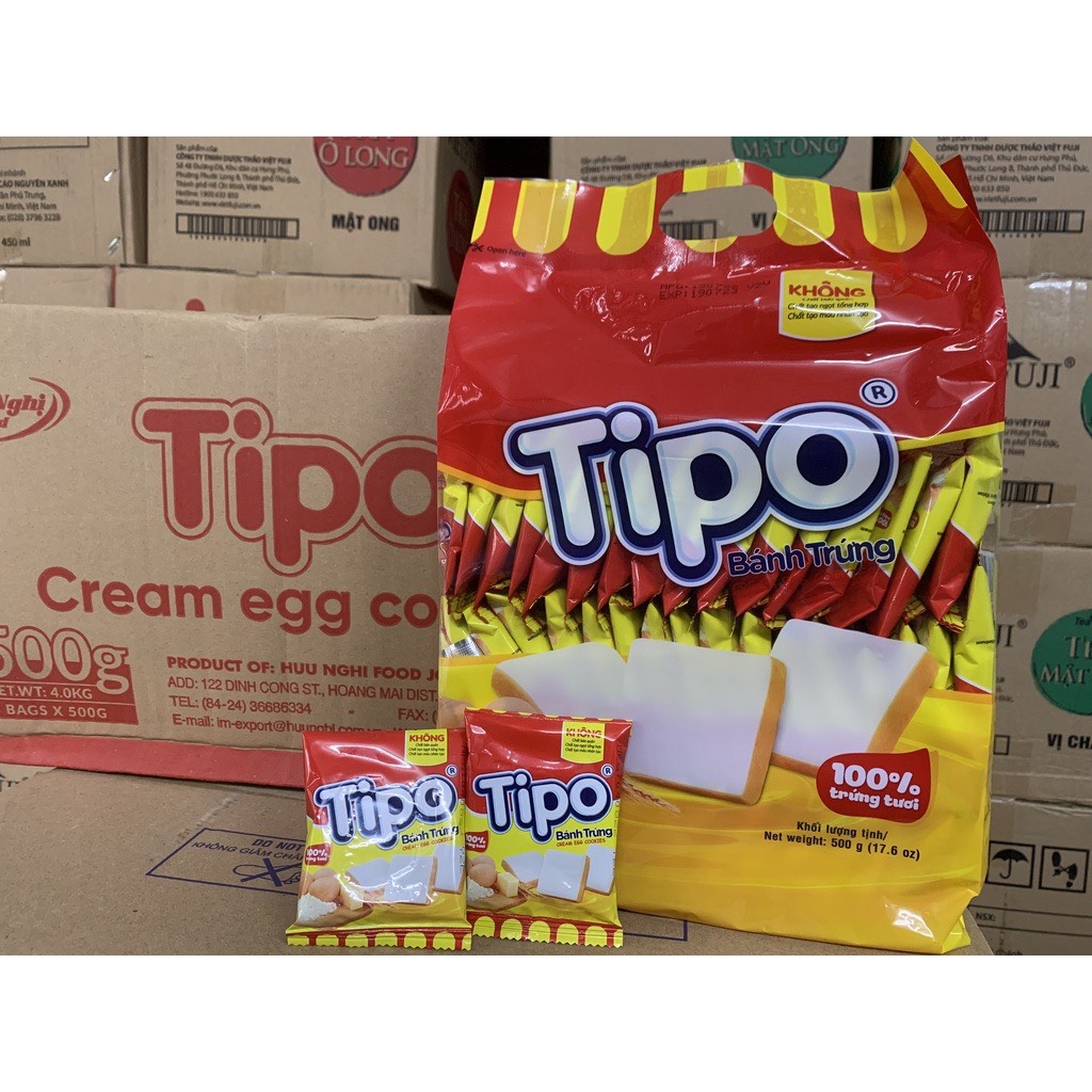 COMBO 4 GÓI BÁNH TRỨNG NƯỚNG 500G TIPO
