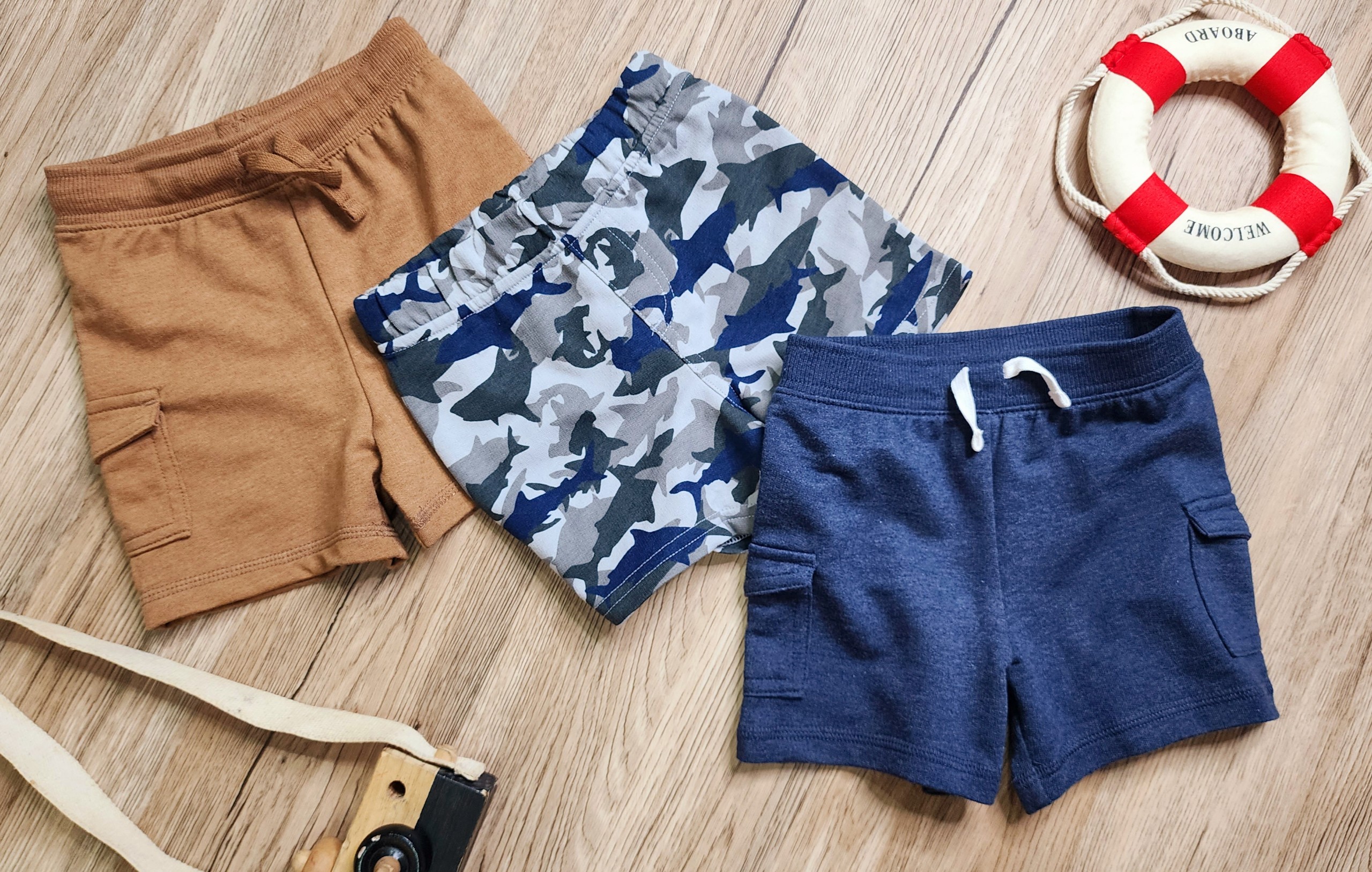 Quần short bé trai chất thun da cá mềm Jumpingbean
