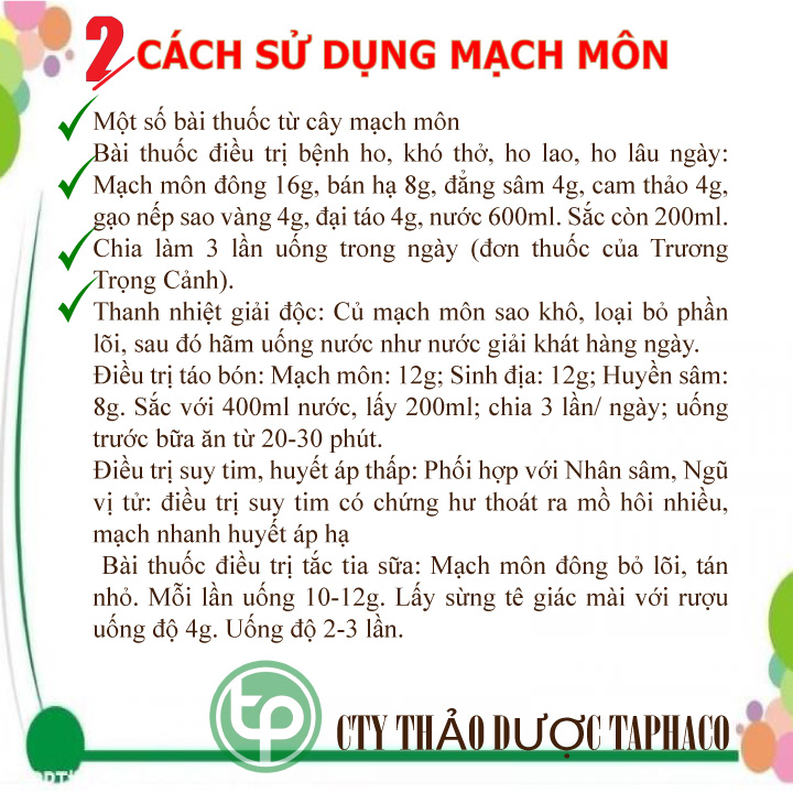 Củ mạch môn khô 500g - Thảo Dược Tấn Phát
