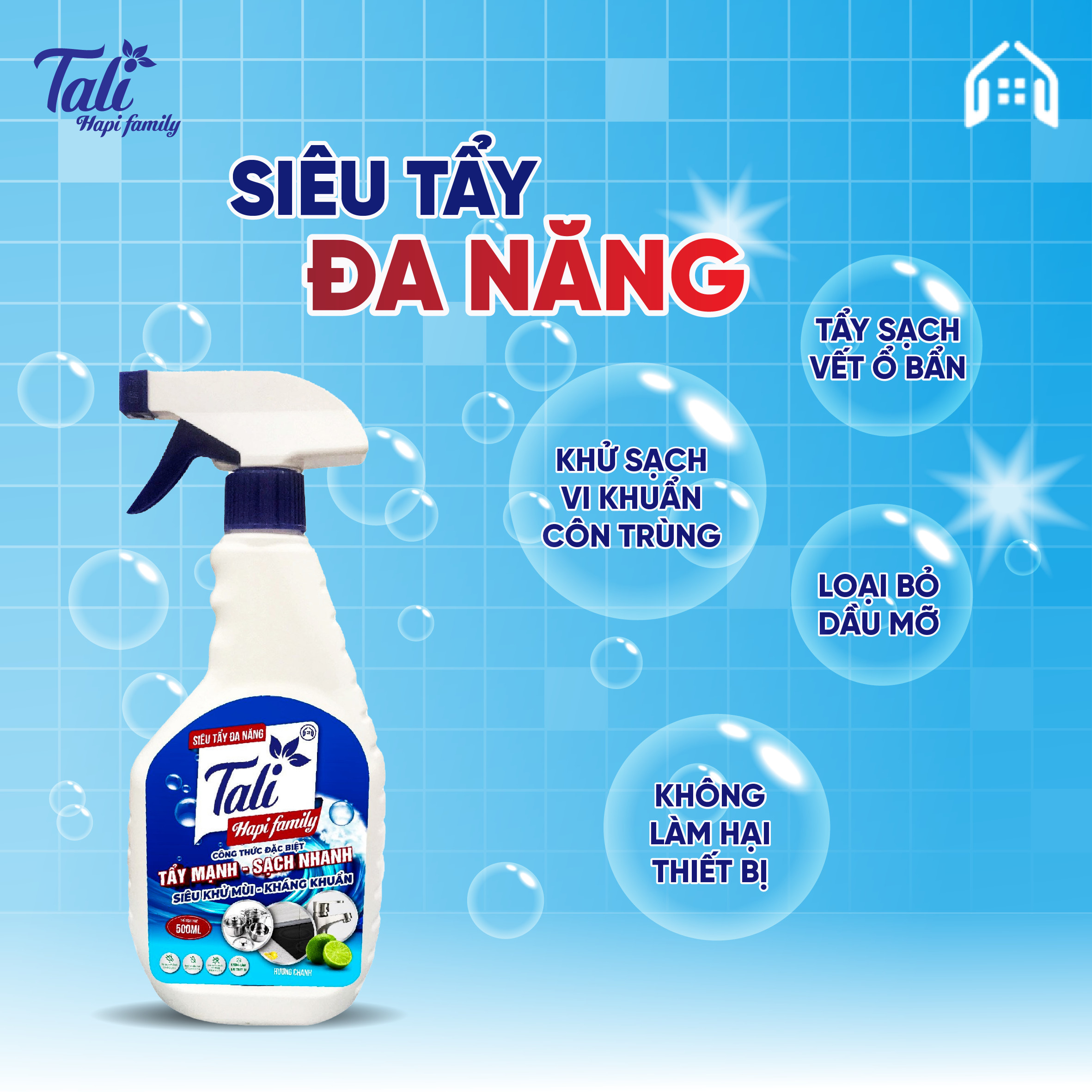 SIÊU TẨY ĐA NĂNG TALI HAPI FAMILY