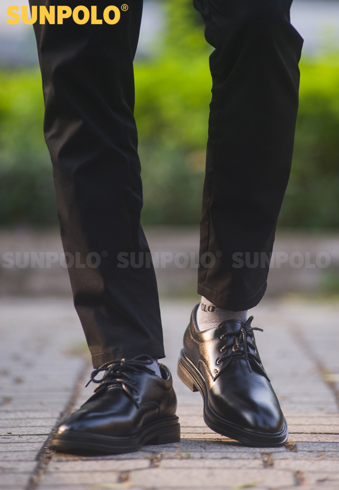 Giày Nam Da Thật Công Sở SUNPOLO SPH296 (Đen, Nâu)