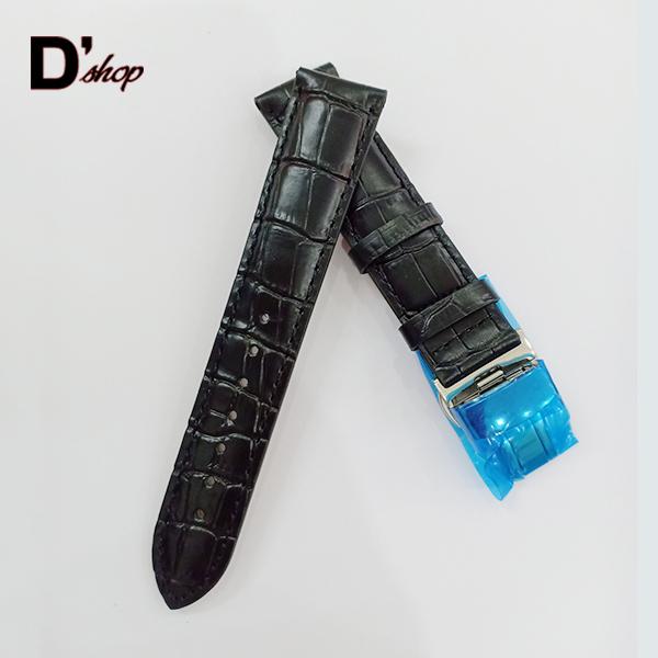 [SALE HOT] Dây đồng hồ Tissot da cá sấu size 19mm (màu đen) CAO CẤP