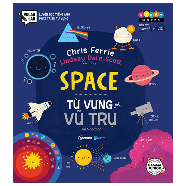 Fahasa - steam words space - từ vựng về vũ trụ