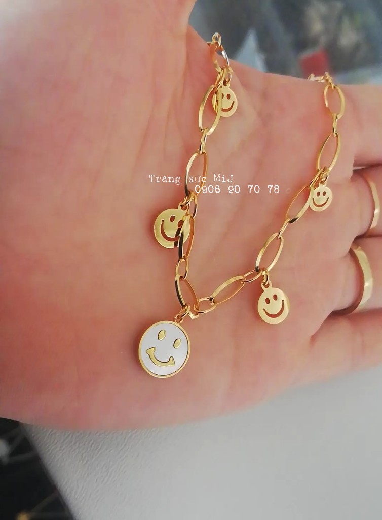 Lắc tay titan mạ vàng không gỉ hồ lô xinh xắn
