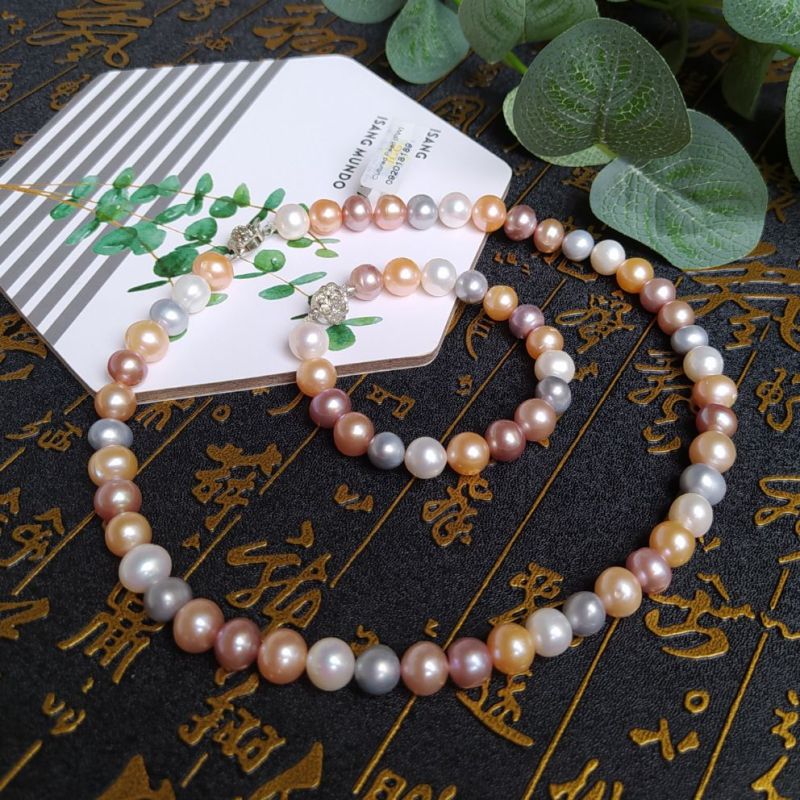 Bộ Vòng Tay Vòng Cổ Ngọc Trai Nuôi Tứ Quý 10 Mm - ImCare Trang Sức Đá Quý Kèm Kiểm Định