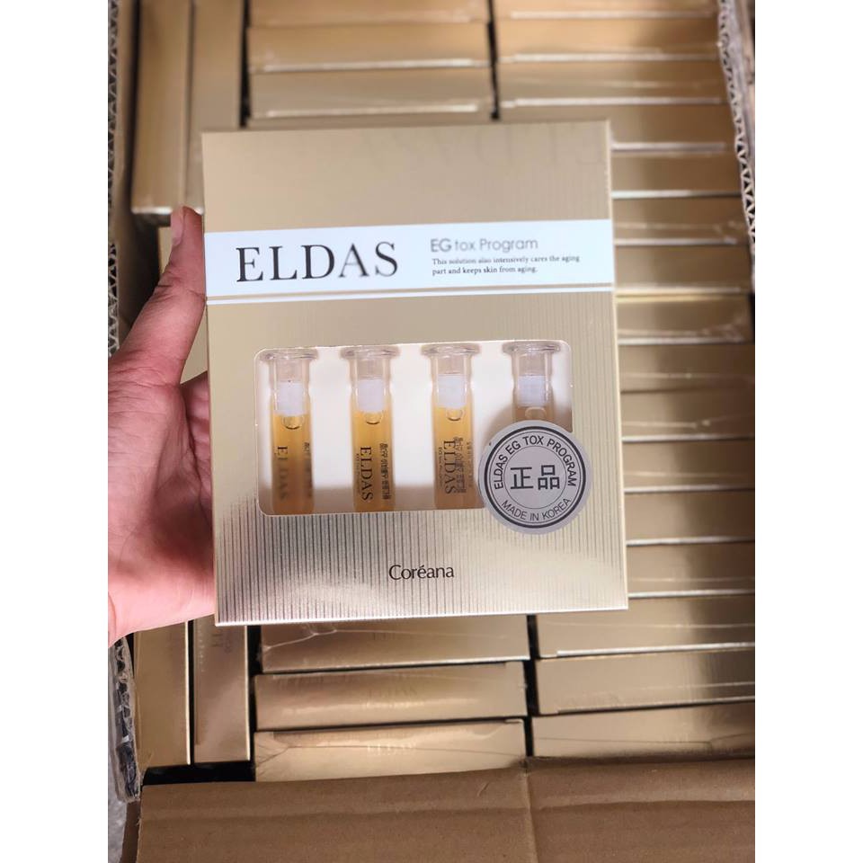 "CHÍNH HÃNG" Tế Bào Gốc Serum Coréana Eldas Eg Tox Program 4 Ống