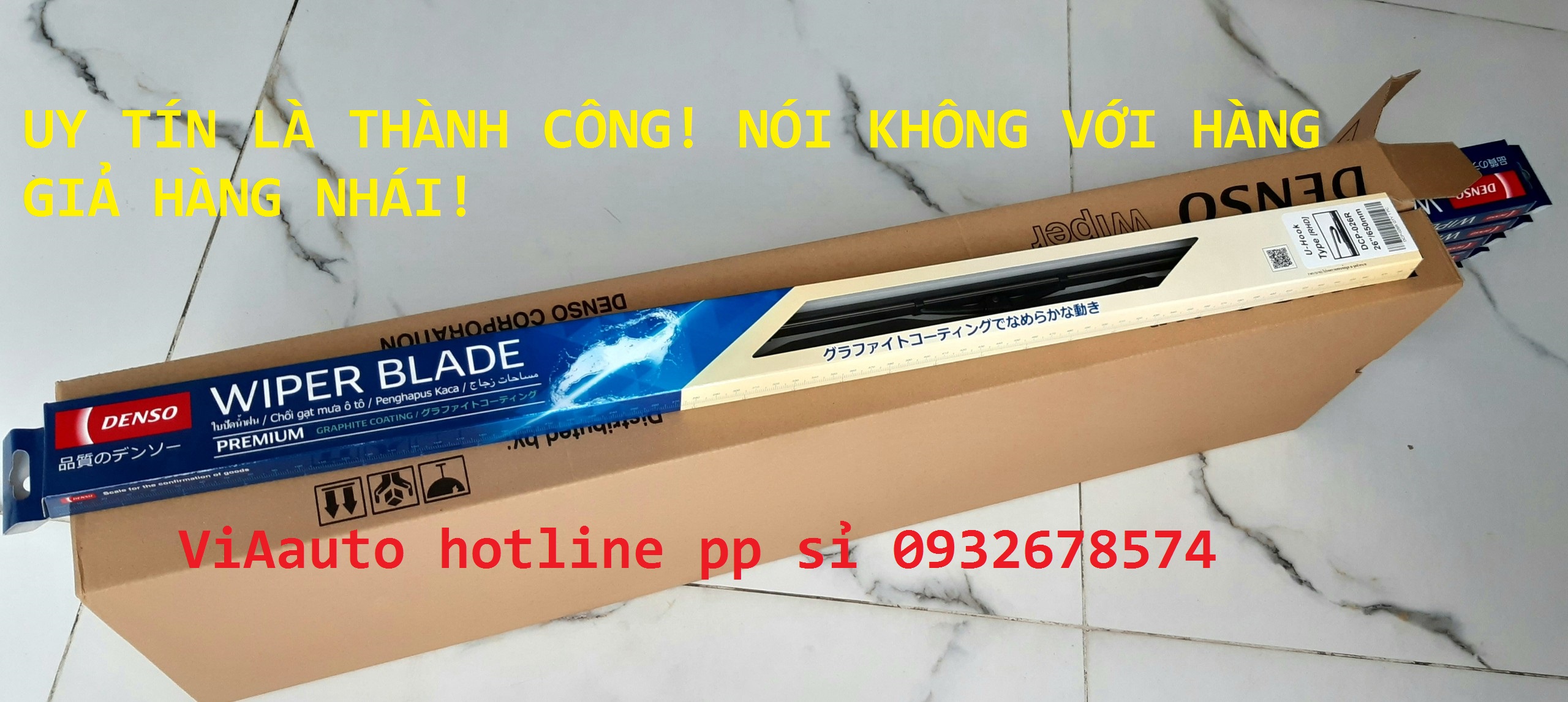 Gạt mưa ô tô CHÍNH HÃNG Denso made in malaysia siêu sạch đủ size CẦN GẠT SẮT