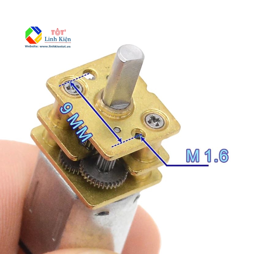 Động cơ DC giảm tốc GA12-20 nhiều cấp tốc độ 3-12v