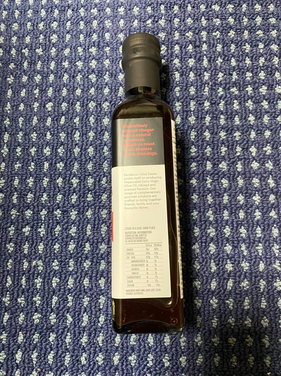 Giấm Vị Quả Cherry Lên Men Từ Vang Nho (ADELAIDE HILLS CHERRY VINEGAR) - 250ml