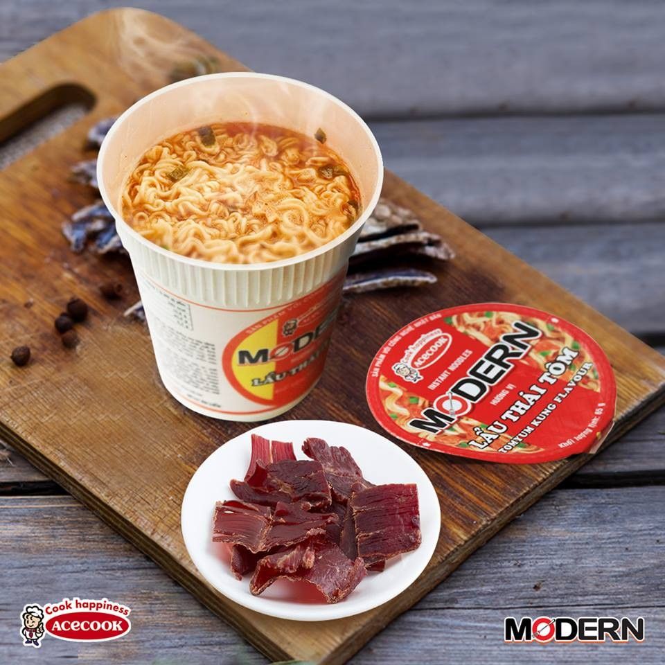 [HCM]Gía sỉ 1 thùng mì Modern vị lẩu thái ( 24 ly )