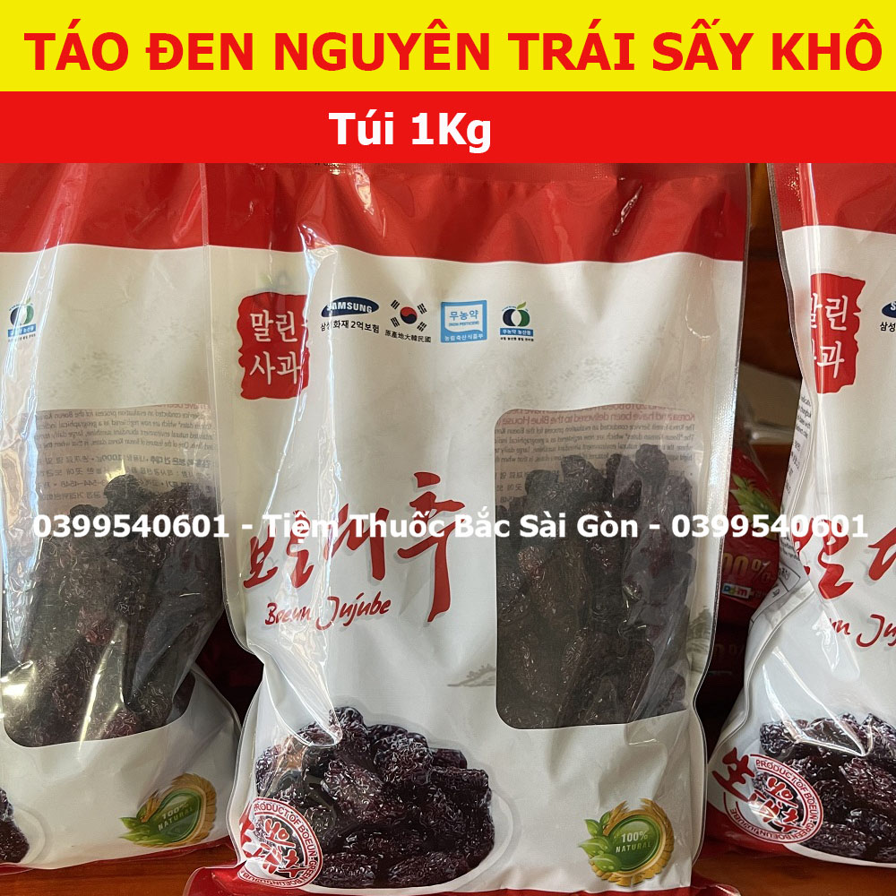 Táo Đen Hàn Quốc Ngọt Dẻo Bịch 1kg ( ngon dẻo, ngon hơn nếu hâm nóng lại)