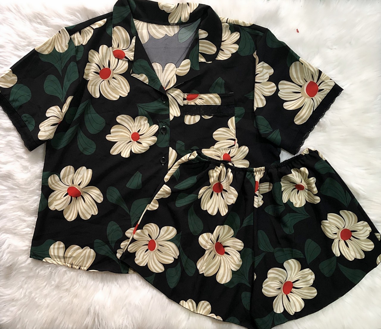 Đồ bộ Pyjama Bigsize 70-90kg Đùi Satin lụa