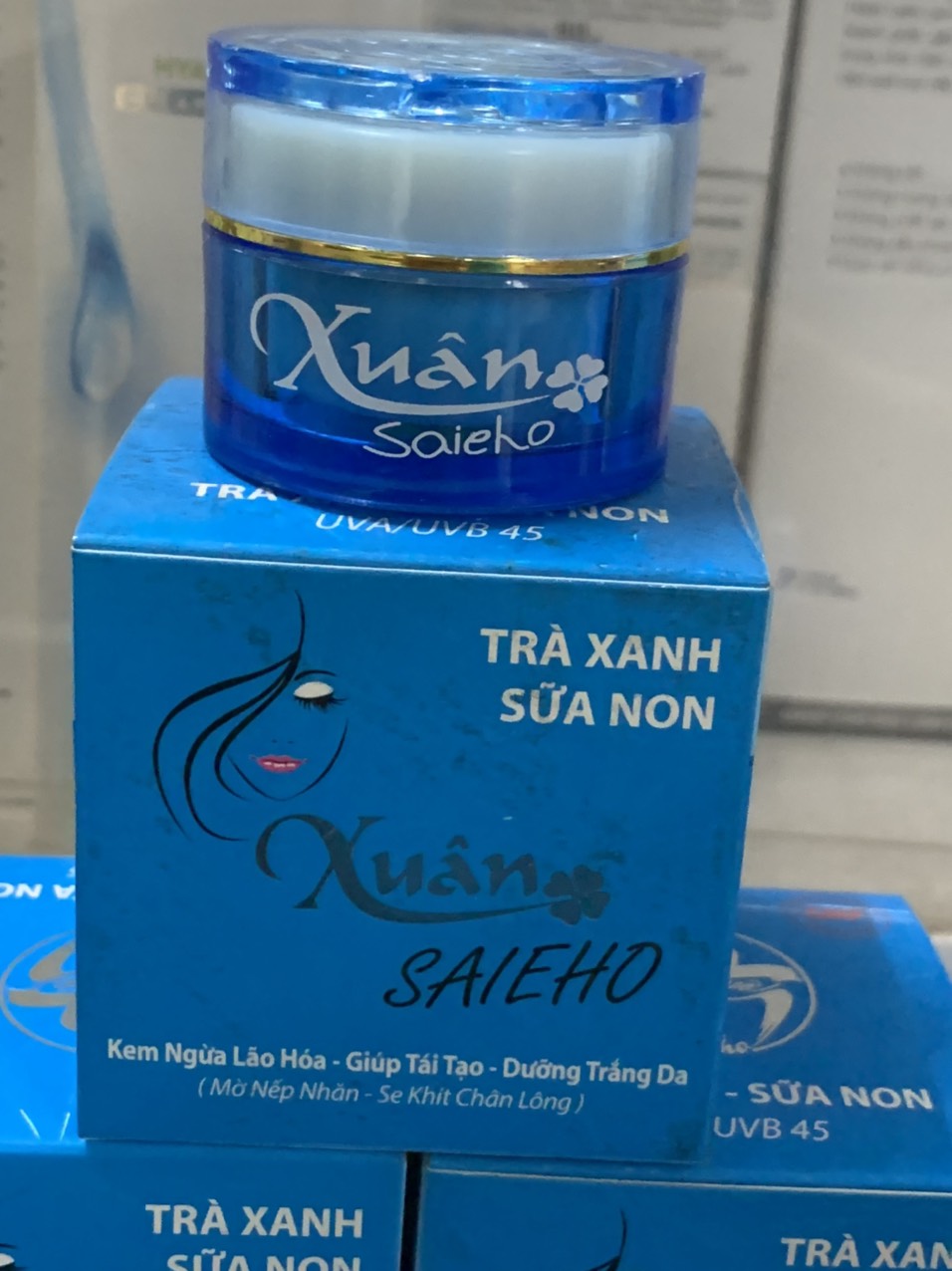 Kem ngừa lão hoá -giúp tái tạo-dưỡng trắng da Xuân Saieho 12g