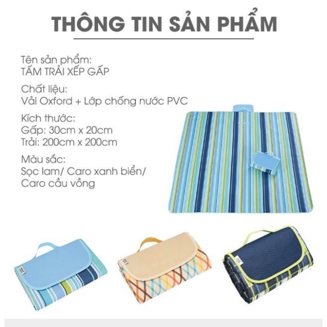 Thảm Trải Đủ Lịch, Đi Phượt Gấp Gọn Đa Năng