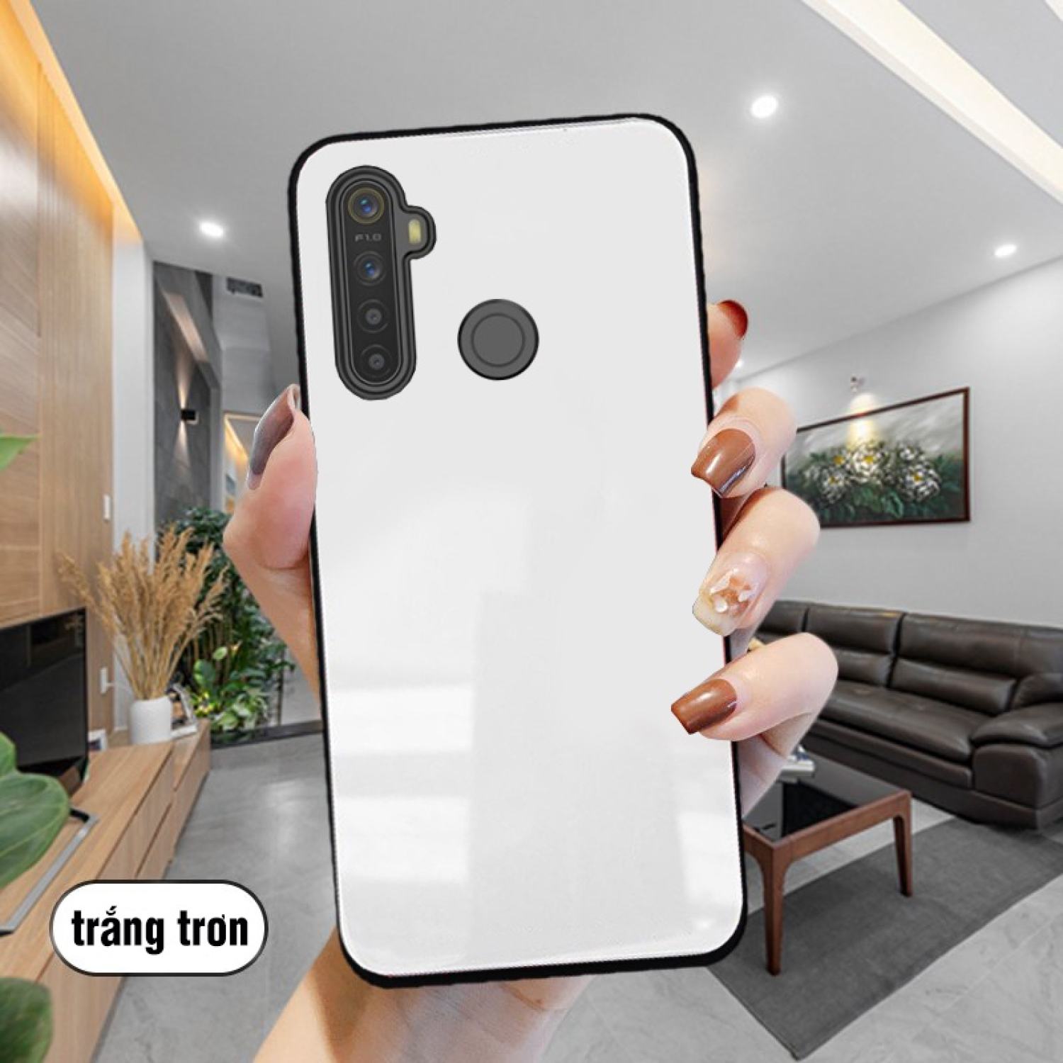 Ốp Lưng Realme 5, 5i, 5 Pro, Realme C3 Mặt kính gương sáng bóng cao cấp