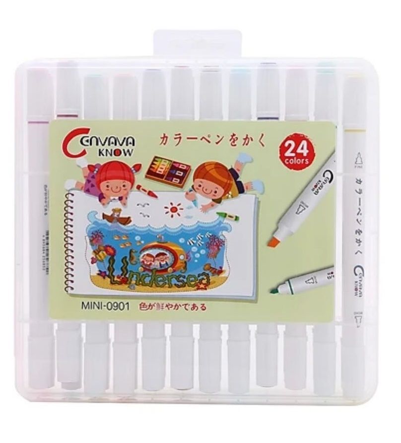 Bút lông màu hai đầu marker Cenvava - Mini 0901