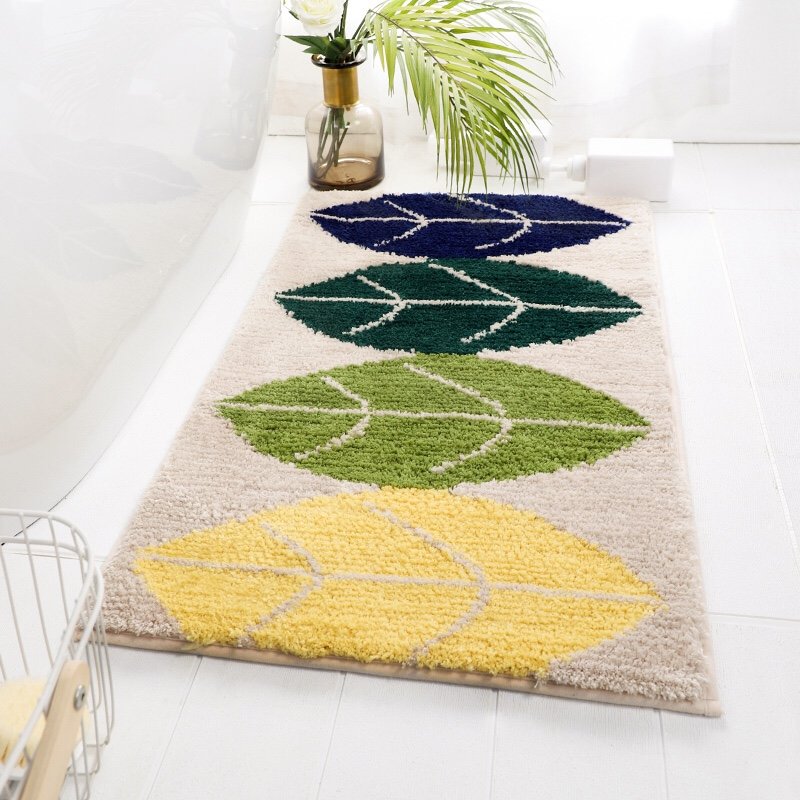 Thảm trải sàn phòng khách, phòng ngủ, trước cửa cầu thang, văn phòng đa năng in hình ngộ nghĩnh đẹp mắt, kích thước 62x42cm, chất liệu sợi len siêu thấm hút nước, mềm mại êm ái, mặt đế cao su chống trơn trượt - Hàng cao cấp