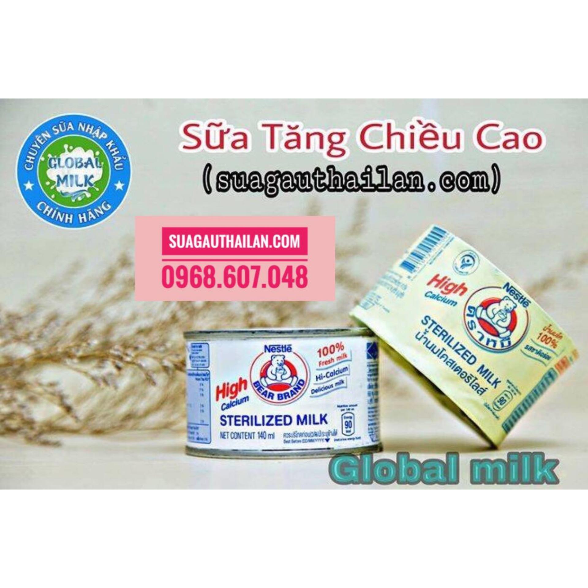 Thùng Sữa Gấu Thái Lan Vàng