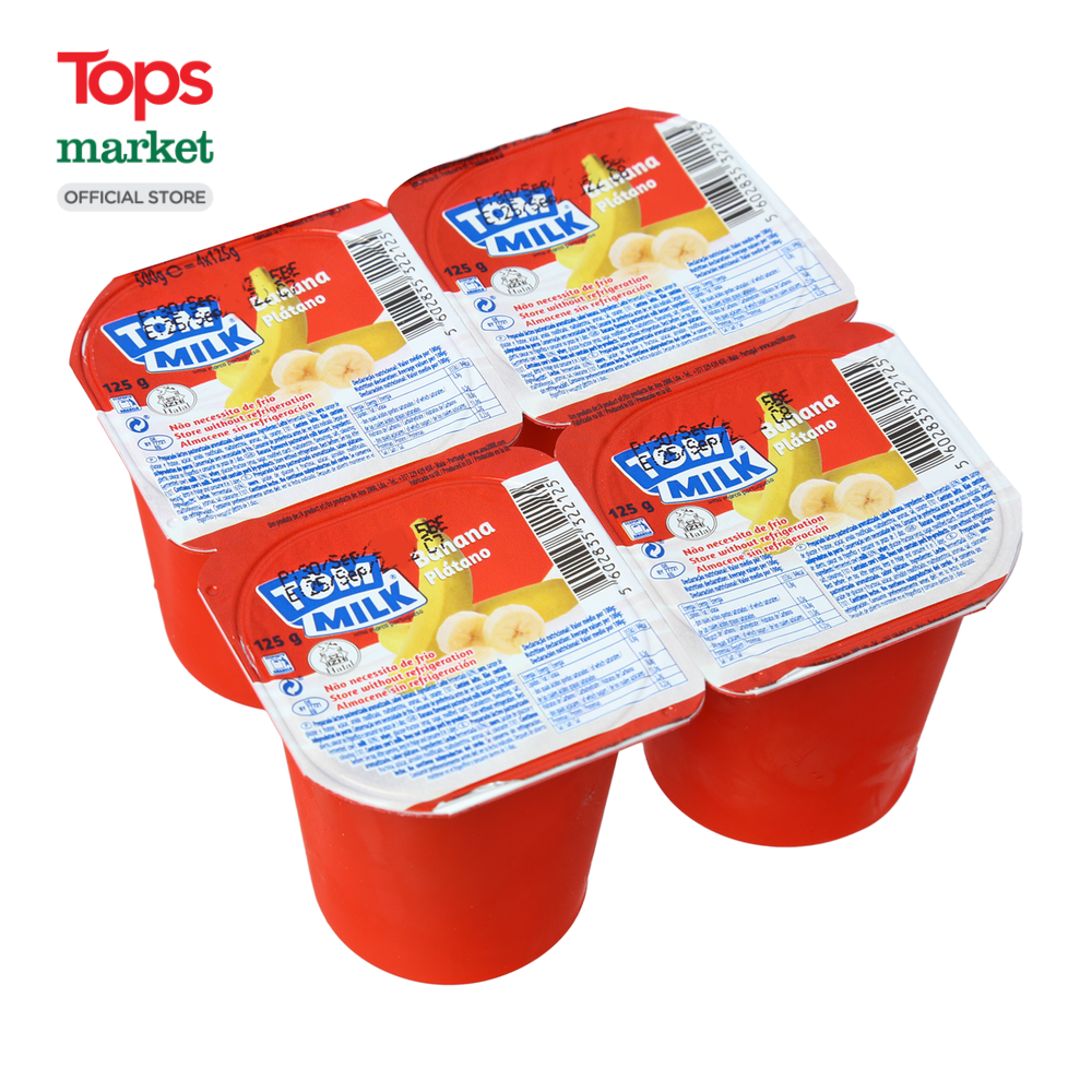 Sữa Chua Hương Chuối Tom Milk 4X125G - Siêu Thị Tops Market