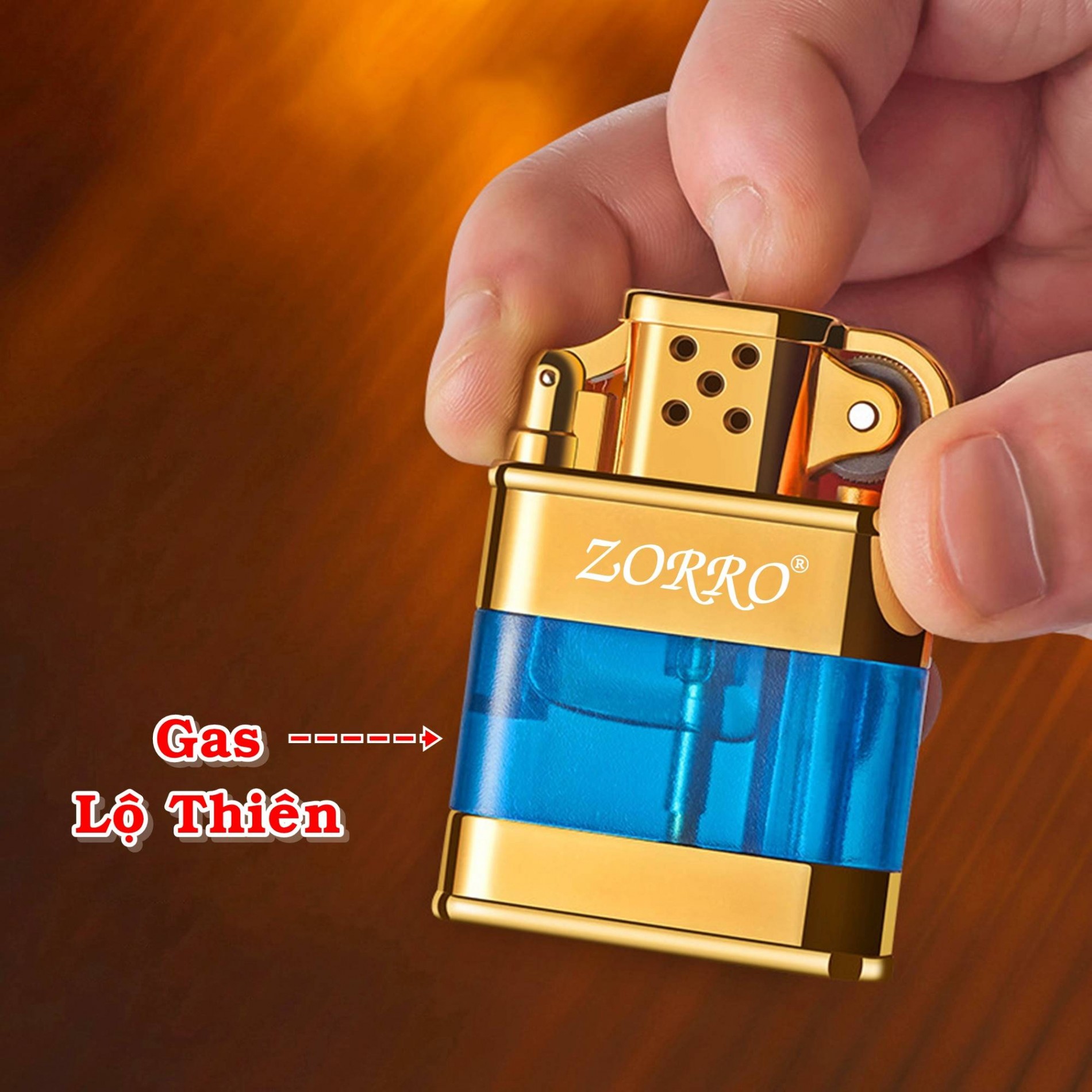 BẬT LỬA ZORRO CỐI GAS LỘ THIÊN Z866 - (XÀI GAS)