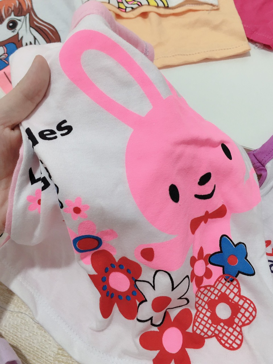 COMBO 5 BỘ BA LỖ COTTON BÉ GÁI 8-22KG