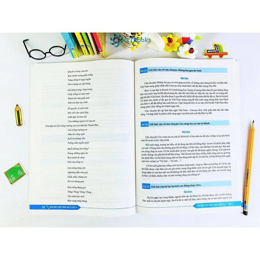 Sách 100 Bài Làm Văn Hay Lớp 4 - NTbooks