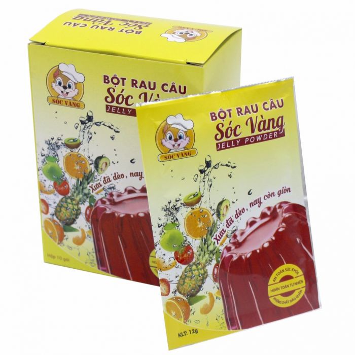 Bột rau câu sóc vàng (1 hộp x 10 gói)