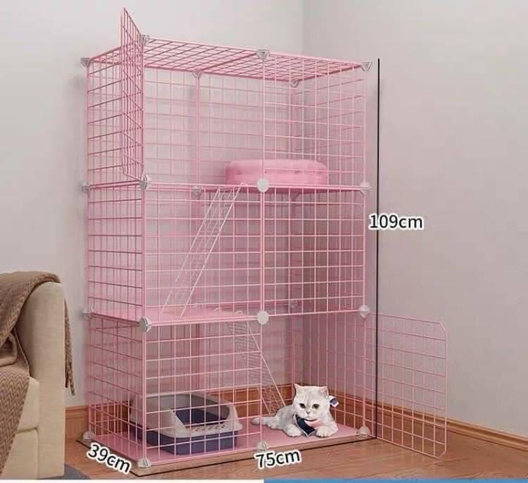 Combo chuồng mèo , Pet, 3 tầng - lắp ghép thông minh .