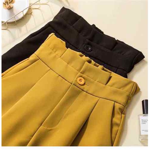 Quần baggy nữ cạp bèo